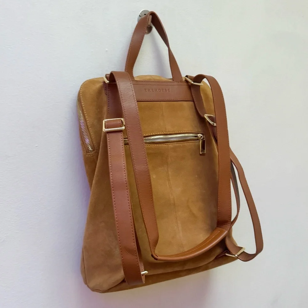 The Horse Limited Edition Caramel Suede Backpack - Picture 7 of 13